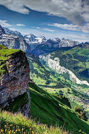 Gimmelwald can be seen dead center in the photo above the huge (gray colored) cliff. Brooke Helppie McFall, remember here?.jpg