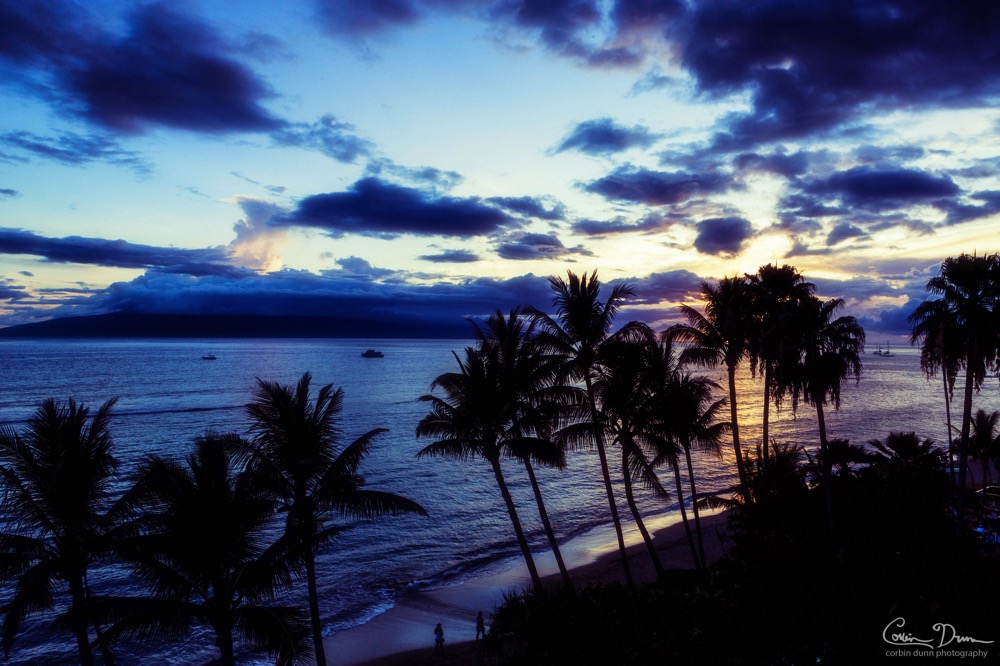 Hawaiian Sunset - Blue