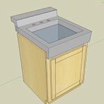 Utility Sink & Concrete Counter Top