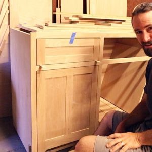 Attaching the Face Frame – DIY Kitchen Cabinets Ep 6 – Corbin's Treehouse