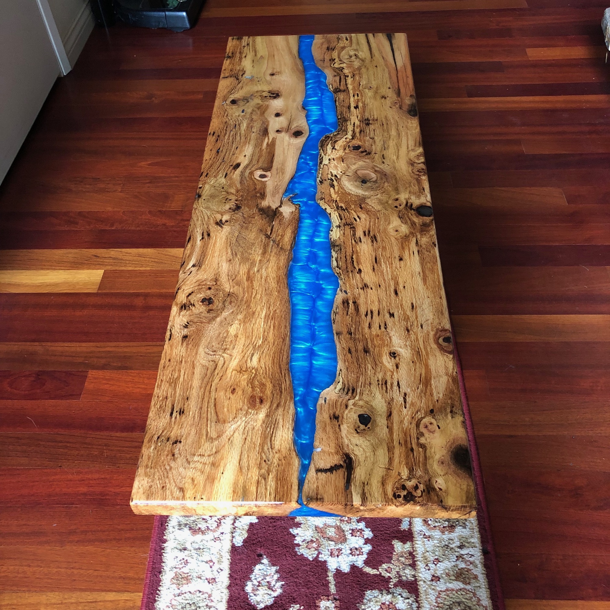 Blue River Coffee Table in Spalted Oak