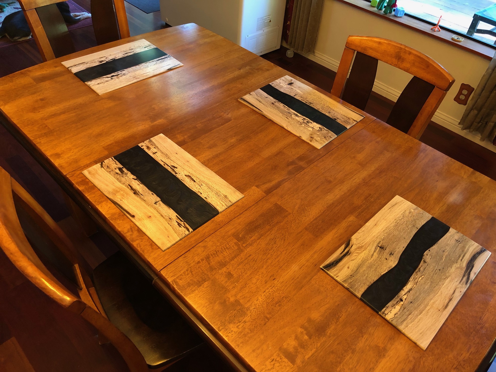 Spalted Oak River Placemats