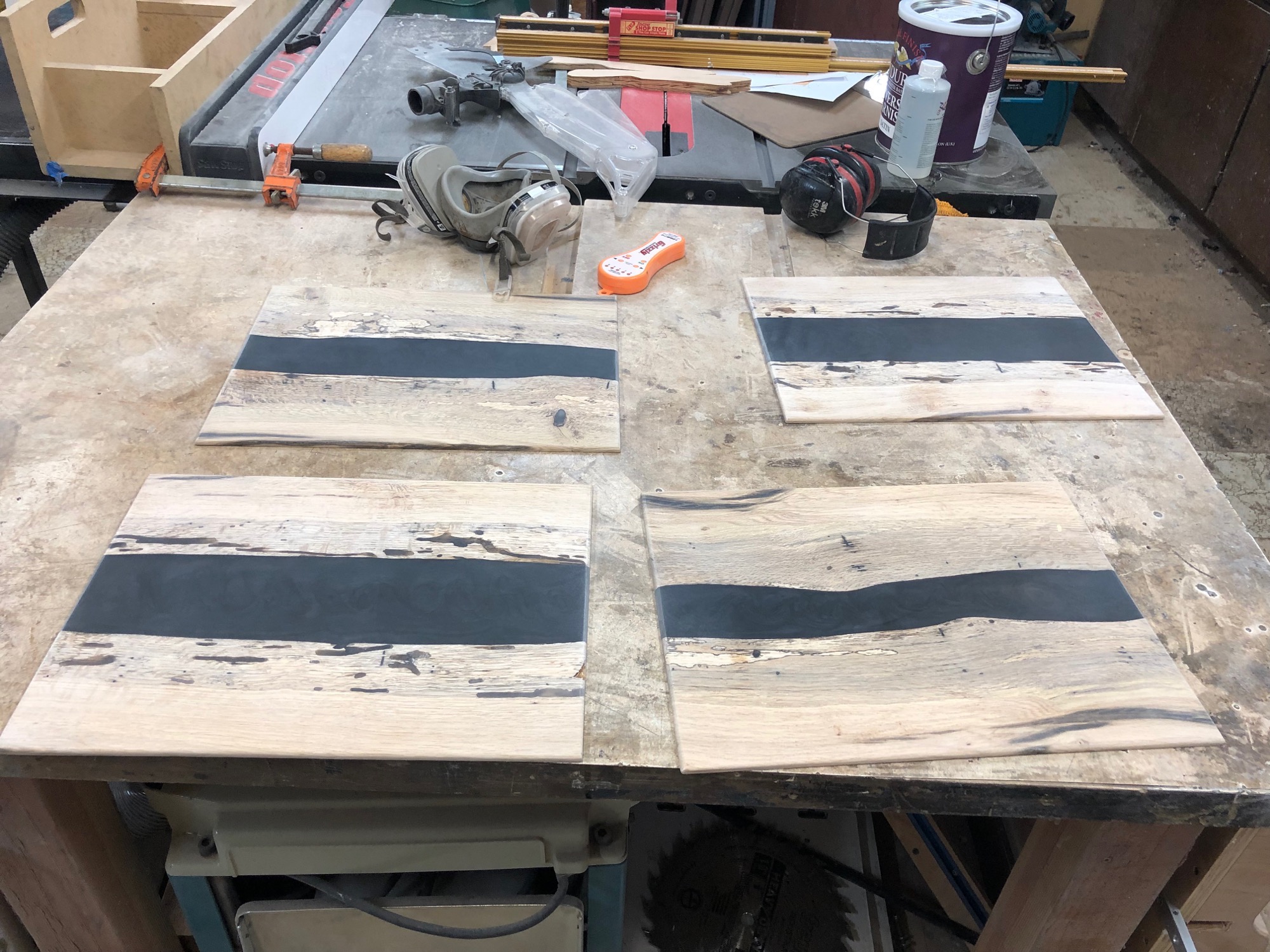 sanded placemats