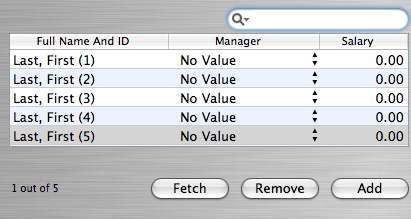 Core Data Tableview2